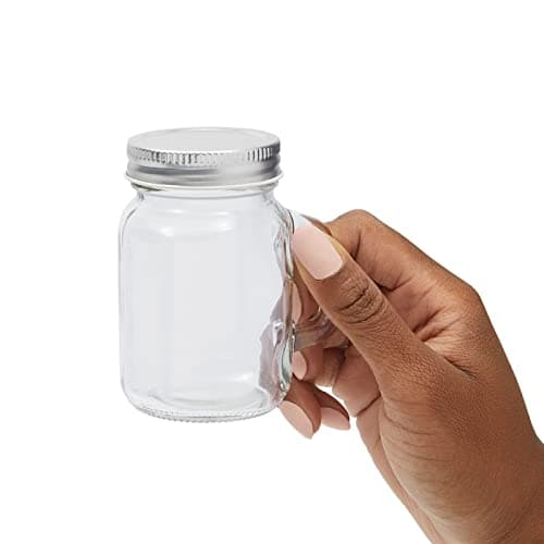 Juvale 24-Pack 4 oz Mason Jars with Lids for Arts and Crafts