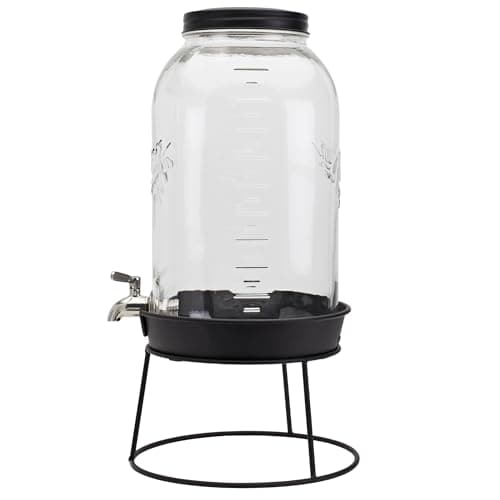 3 Gallon Glass Beverage Dispenser for Mason Craft Lovers