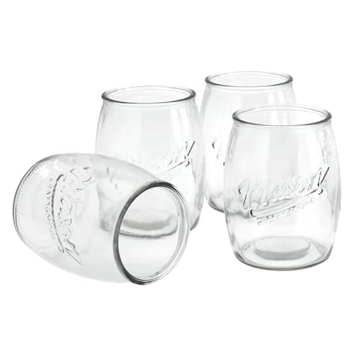 Glass Belly Drinking Jars for Adults