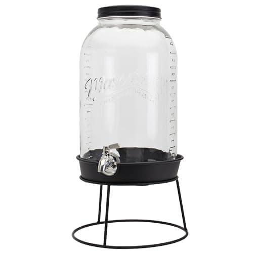 3 Gallon Glass Beverage Dispenser for Mason Craft Lovers