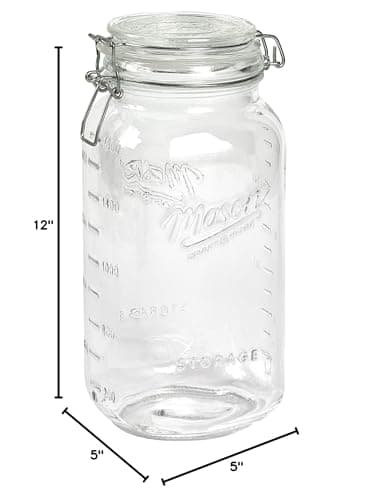 Airtight Kitchen Food Storage Jars, Extra Large Clamp Jar