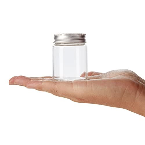 Juvale Mini Glass Jars with Lids, 5 Pack - Perfect for Crafts, Spices & Jams