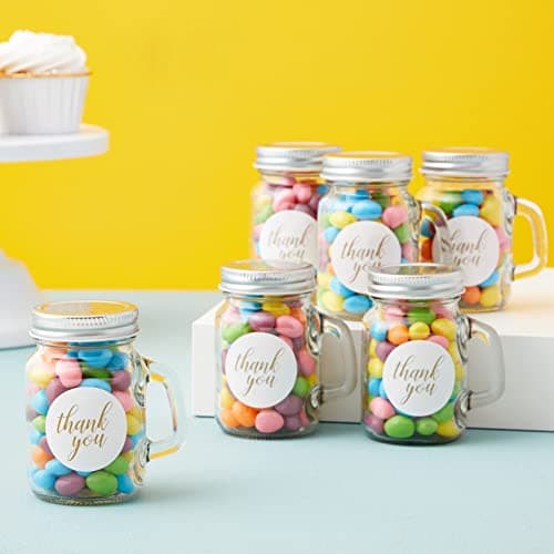 Juvale 24-Pack 4 oz Mason Jars with Lids for Arts and Crafts