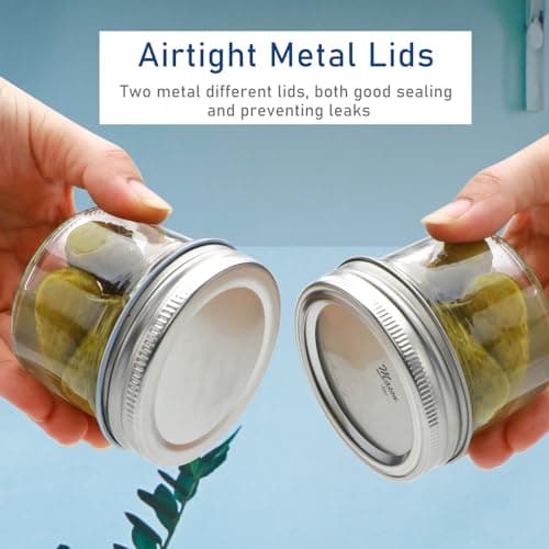 Brajttt 4oz Glass Mason Jars, 9 Pack, Regular Lids for Jelly, Jam, Honey