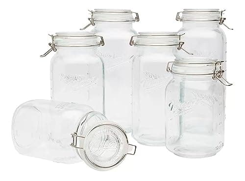 Mason Craft & More Set of Glass Jars - Clear, 6 Pieces with Lids for Storage and Craft Projects
| Mason Craft & More Glass Jars - Clear 6 Pack with Lids for Kitchen and Storage Solutions
| Mason Craft & More Glass Jars - 6 Piece Clear Set with Lids