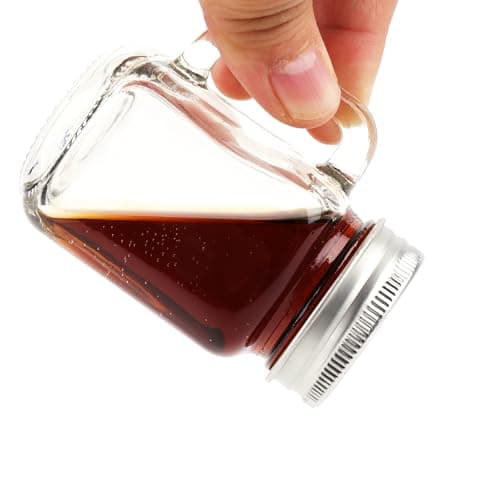 Kingrol 16 Pack 2 oz Mini Mason Jar Shot Glasses with Lids