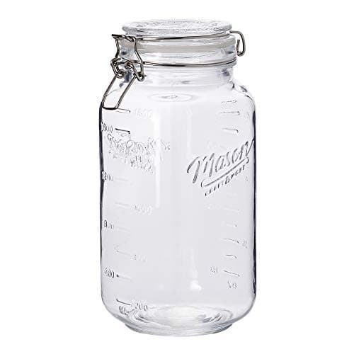 Airtight Kitchen Glass Jars, 67 Oz (2 L) Large