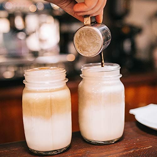 KAMOTA 12 oz Mason Jars with Lids & Bands, 12 Pack, 20 Whiteboard Labels Included