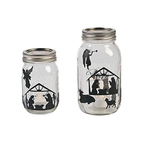 Nativity Mason Jar Decal for Kids and Home Activities