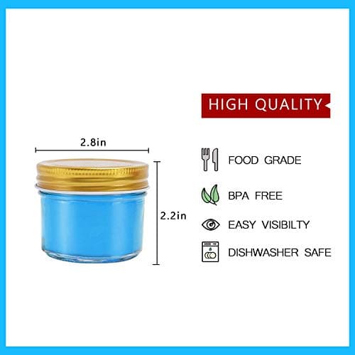 STARSIDE Canning Jars for Jam and Honey
| Perfect Mason Jars for Candies and Wedding Favors
| STARSIDE Glass Jars with Gold Lids for Decorations