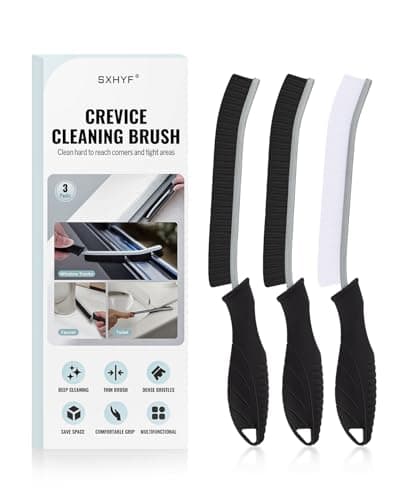 SXhyf Hard Bristle Crevice Cleaning Brush - Multifunctional Gap Scrubber for Home Cleaning, Bathroom and Kitchen Tools