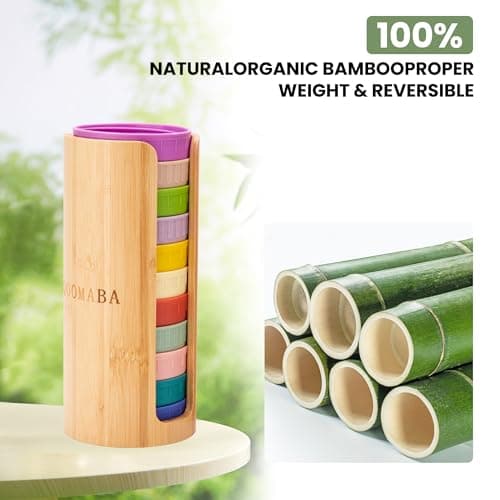 Bamboo Mason Lid Organizer (2PC), Stackable & Perfectly Fit WIDE/REGULAR Mason/Canning Lids