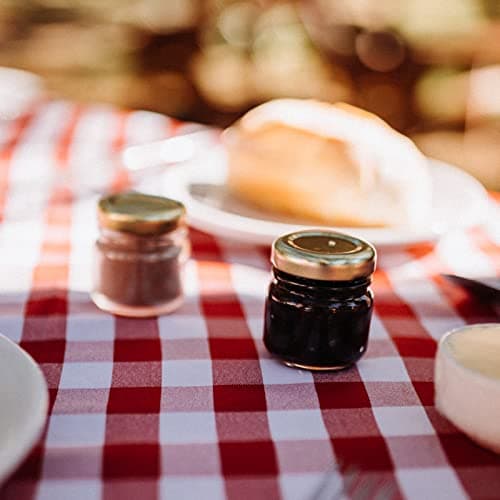 Kingrol 60 Pack 1.5 oz Glass Jars with Lids, Personalized for Spices, Herbs, Crafts