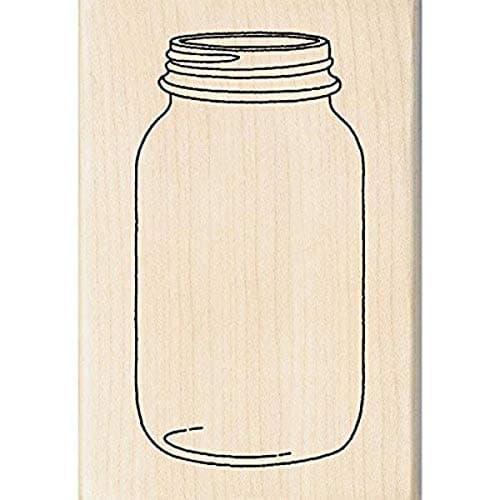 EK Success Wood Stamp 4"x2.75" for Mason Jar Arts and Crafts