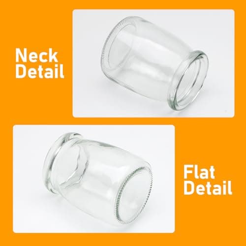 Brajttt Mini Yogurt Jars 30 Pack, 7 oz Glass Favor Jars with Cork Lids
