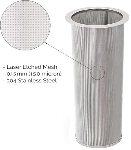 Stainless Steel Cold Brew Filter for 1 Gallon Mason Jars, Perfect for Large Batch Brewing