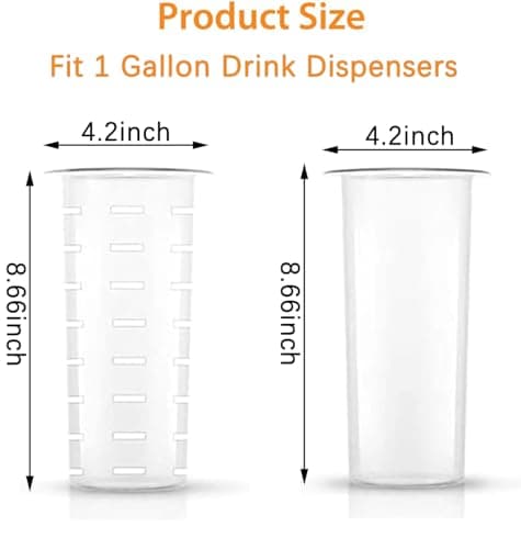 Fruit Infuser and Ice Cylinder for 1 Gallon Mason Jars, Perfect for Big-Batch Drinks