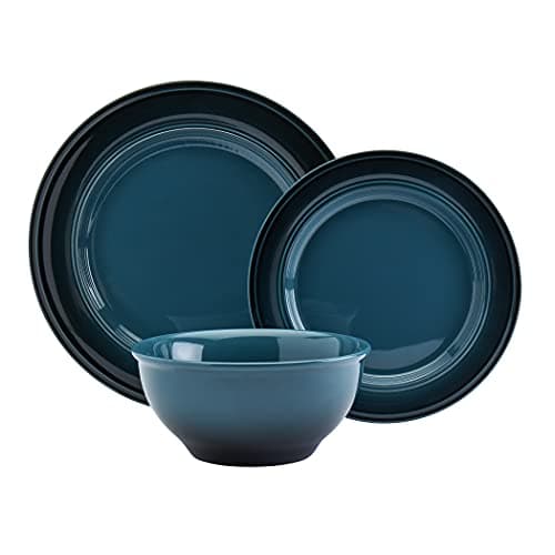 Stoneware Dinnerware Set with Bold Ombre Glaze for Festival