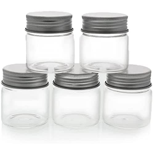 Juvale Mini Glass Jars with Lids, 5 Pack - Perfect for Crafts, Spices & Jams