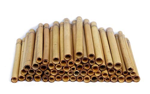 Natural Bamboo Bee Nest for Mason Bees, 5.9" Long, Easy to Split