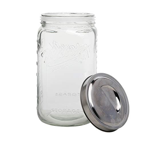 Mason Craft & More Extra Large Airtight Kitchen Food Storage Canister for Extra Large |6 Liter Pop Up Lid Canister  
| Mason Craft & More Extra Large Clear Glass Pop Up Lid Canister for Kitchen Food Storage  
| Mason Craft & More Extra Large |6 Lite