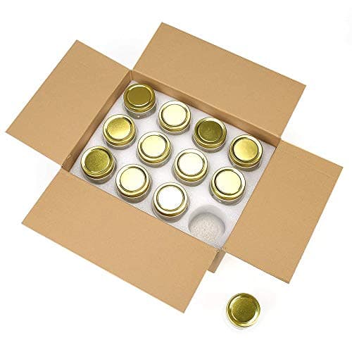 STARSIDE Canning Jars for Jam and Honey
| Perfect Mason Jars for Candies and Wedding Favors
| STARSIDE Glass Jars with Gold Lids for Decorations
