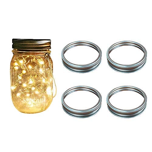 24 Rust-Resistant Silver Mason Jar Rings, 70mm Regular Mouth Lids, Prevent Leaks for Canning Jars