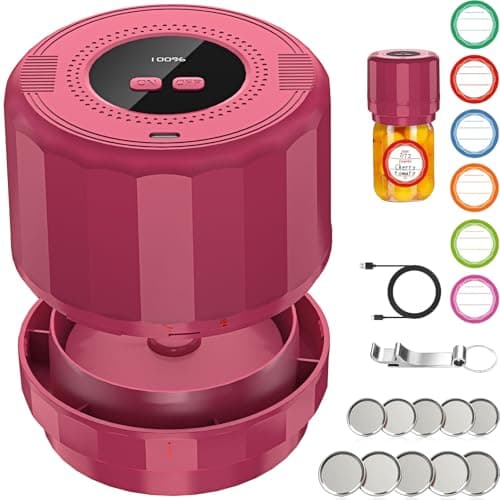 M11 Electric Mason Jar Vacuum Sealer Kit — Red