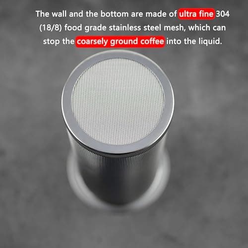Stainless Steel Cold Brew Filter for 1 Gallon Mason Jars, Perfect for Large Batch Brewing
