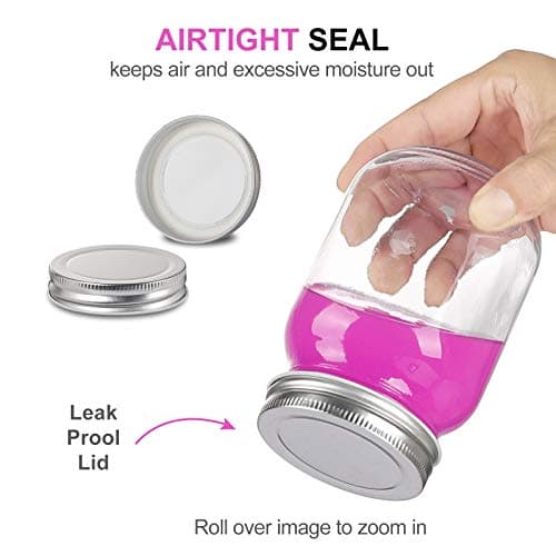 Glass Regular Mouth Mason Jars, 16 oz Clear Glass Jars for Food Storage and Sealing, Perfect for Dry Food, Snacks, and Candies (4PACK)  
Glass Regular Mouth Mason Jars, 16 oz Clear Glass Jars for Overnight Oats and DIY Projects, Ideal for Sealing and