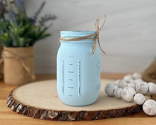 Rustic Mason Jars for Wedding Centerpieces with Artificial Flowers