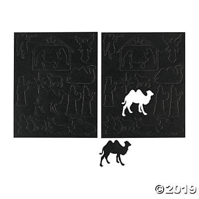 Nativity Mason Jar Decal for Kids and Home Activities