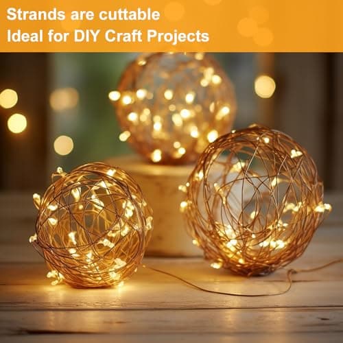 16 Pack 10ft 30 LED Silver Wire Warm White Fairy Lights for Wedding and Party