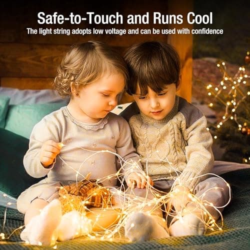 Warm White 7ft 20 LED Twinkle Lights - 6 Pack, 3 Modes, Waterproof Party Decoration