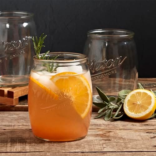 Glass Belly Drinking Jars for Adults
