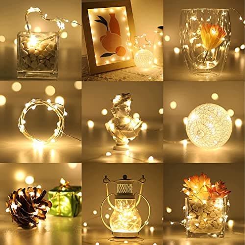 Fairy Lights 20 LED Battery Operated Mini String Waterproof Crafting Decor