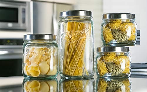 Mason 4-Piece Glass Canister Set for Kitchen Storage and Organization
| Mason 4-Piece Glass Canister Set for Pantry Storage and Freshness Preservation
| Mason 4-Piece Glass Canister Set for Dry Goods Storage and Meal Planning