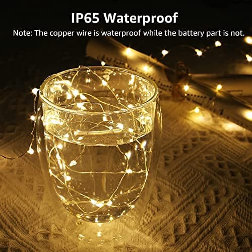 Fairy Lights 20 LED Battery Operated Mini String Waterproof Crafting Decor