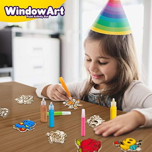 Creative Kids 24-Suncatcher Window Paint Art Kit for Kids