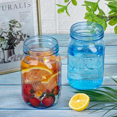 WELLIFE Wide Mouth Mason Jars, 6 Pack Blue Mason Jars for Food Storage & DIY Crafts
| WELLIFE Wide Mouth Mason Jars, 32 OZ Blue Mason Jars for Fermenting & Pickling
| WELLIFE Wide Mouth Mason Jars, Blue Mason Jars for Decor & Meal Prep