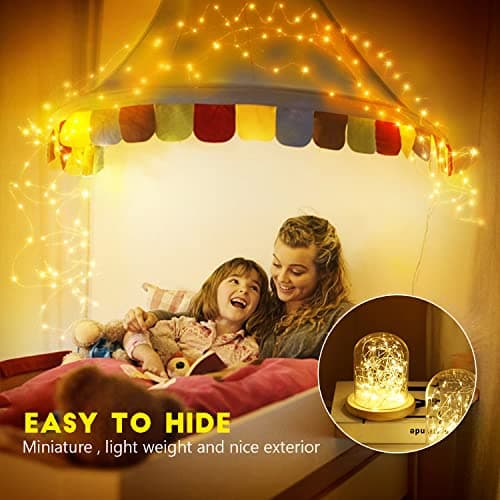 Brightown 24 Pack WaterProof 7 ft 20 LED Mini String Lights Silver Wire Firefly Lights