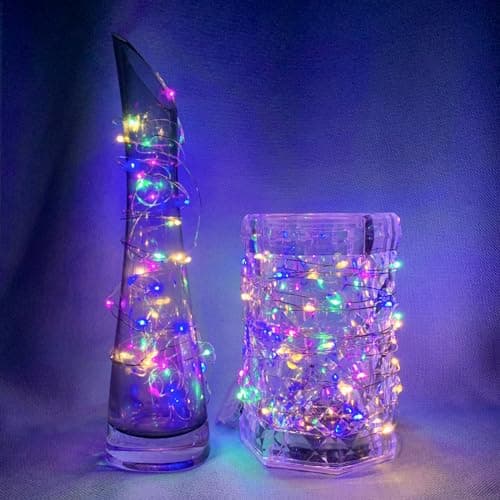24 Pack Waterproof 20 LED Fairy Lights for Mason Jar Party (Multicolor)