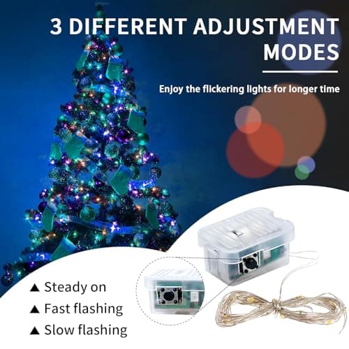 24 Pack Waterproof 20 LED Fairy Lights for Mason Jar Party (Multicolor)