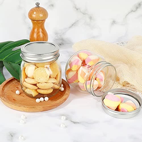 24 Pack 10 oz Mason Jars for Canning, Storage, and Gifts
