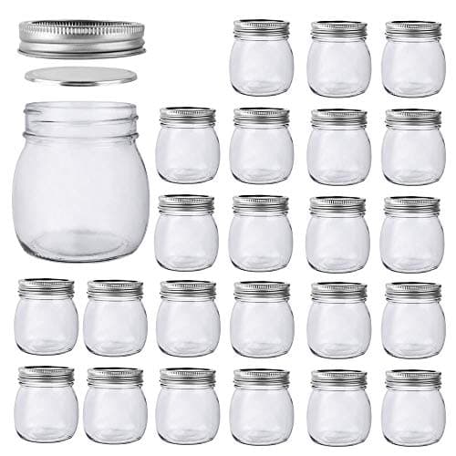 24 Pack 10 oz Mason Jars for Canning, Storage, and Gifts