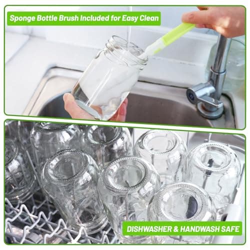 12 oz Glass Mason Jars With Lids 20 Pack for Jam and Fruit Storage
| Reusable 350ml Round Canning Jars With Silver Separable Lids for Honey and Beverages
| Mason Jars 12 fl. oz, Set of 20 for Wedding Favors and Gifts