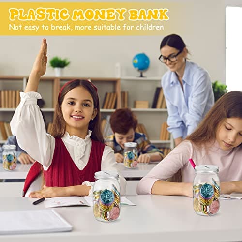 Roowest 24Cs Coin Jars for Kids' Behavior Tokens Classroom Rewards