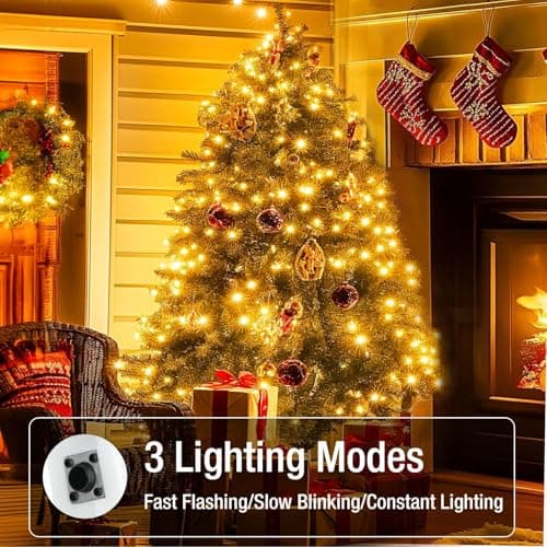 Warm White 7ft 20 LED Twinkle Lights - 6 Pack, 3 Modes, Waterproof Party Decoration