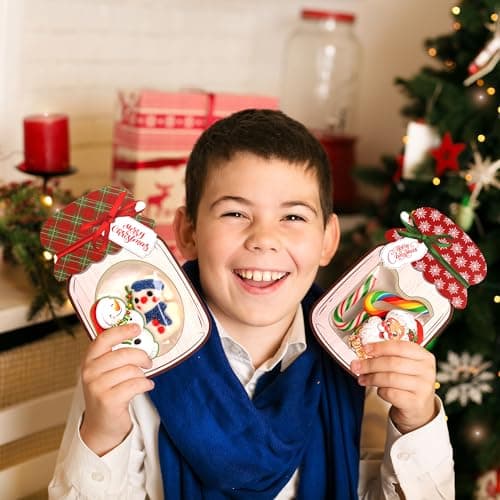 Giiffu 48-Pack Mason Jar Paper Cards for Kids' Party Favors