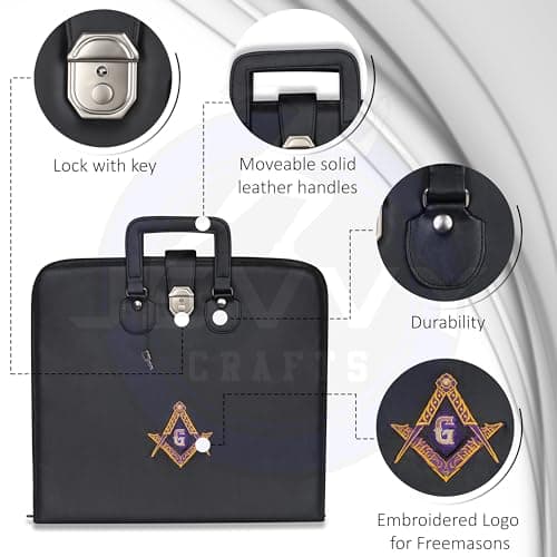Masonic Black Master Mason Soft Apron Case - Blue Lodge MM/WM Provincial Size 16/18 with Elegant Embroidery  
Masonic Black Master Mason Soft Apron - Blue Lodge MM/WM Provincial (Size 16/18) for Exclusive Craftsmen  
Masonic Black Master Mason Soft A